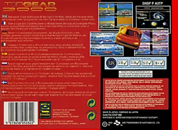 Top Gear 3000 (Europe) box cover back
